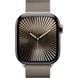 Apple Watch Series 10 GPS + Cellular 42mm Natural Titanium Case w. Natural Milanese Loop (MWXF3)