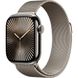 Apple Watch Series 10 GPS + Cellular 42mm Natural Titanium Case w. Natural Milanese Loop (MWXF3)