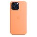 Чехол для iPhone 15 Pro Max Apple Silicone Case with MagSafe - Orange Sorbet (MT1W3)