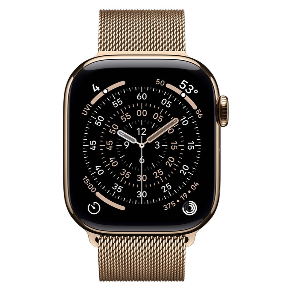 Б/У Apple Watch Series 11 GPS + Cellular 46mm Gold Tit. Case w. Gold Milanese Loop
