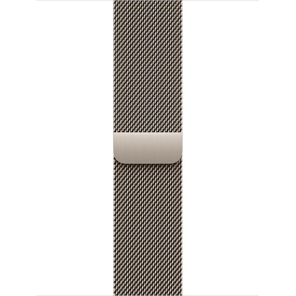 Apple Watch Series 10 GPS + Cellular 42mm Natural Titanium Case w. Natural Milanese Loop (MWXF3)