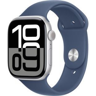 Б/У Apple Watch Series 10 GPS 46mm Silver Alu. Case w. Denim Sport Band