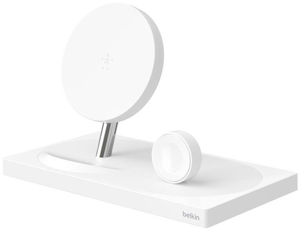 БЗП Belkin 2in1 Wireless Pad/Stand/Apple Watch (White) F8J234VFWHT-APL White (004429)