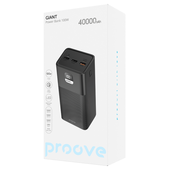 ПЗУ Proove Giant Lite 22.5W 40000mAh (Black) PBGI20312201