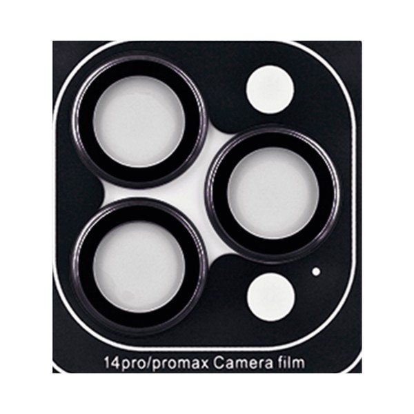 Защитное стекло для камеры iPhone 14 Pro/14 Pro Max Monblan Metal Ring Series (Deep Purple)