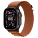 Apple Watch Ultra 3 GPS + Cellular 49mm Black Tit. Case w. Terra Cotta Alpine Loop - Small (MG9D4)