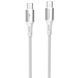 Кабель Proove WireX Type-C to Type-C 60W (1m) (White) (CCWX60002202)