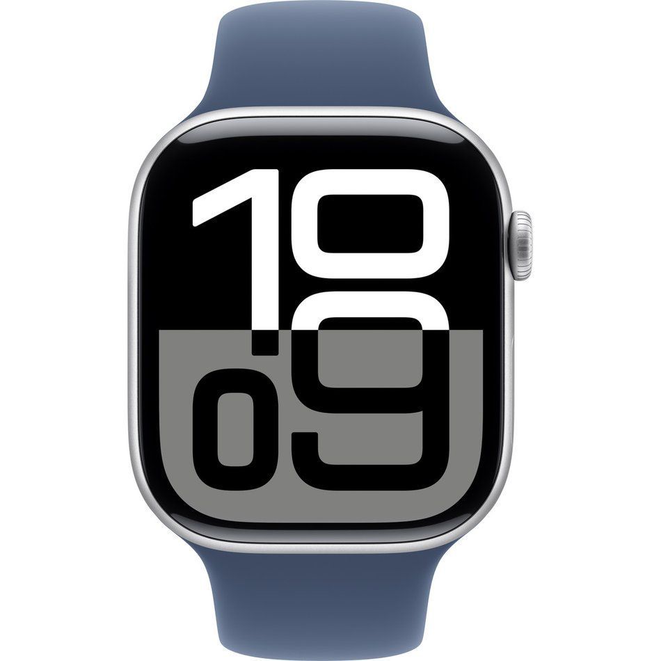 Б/У Apple Watch Series 10 GPS 46mm Silver Alu. Case w. Denim Sport Band