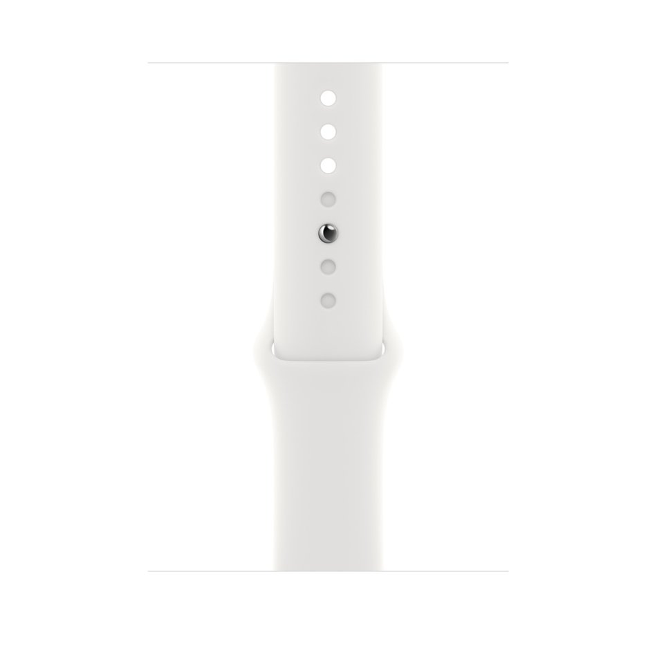 Б/У Apple Watch SE 2 пок. 44mm Silver Aluminum Case with White Sport Band (MNK23, MNTJ3, MNTH3)