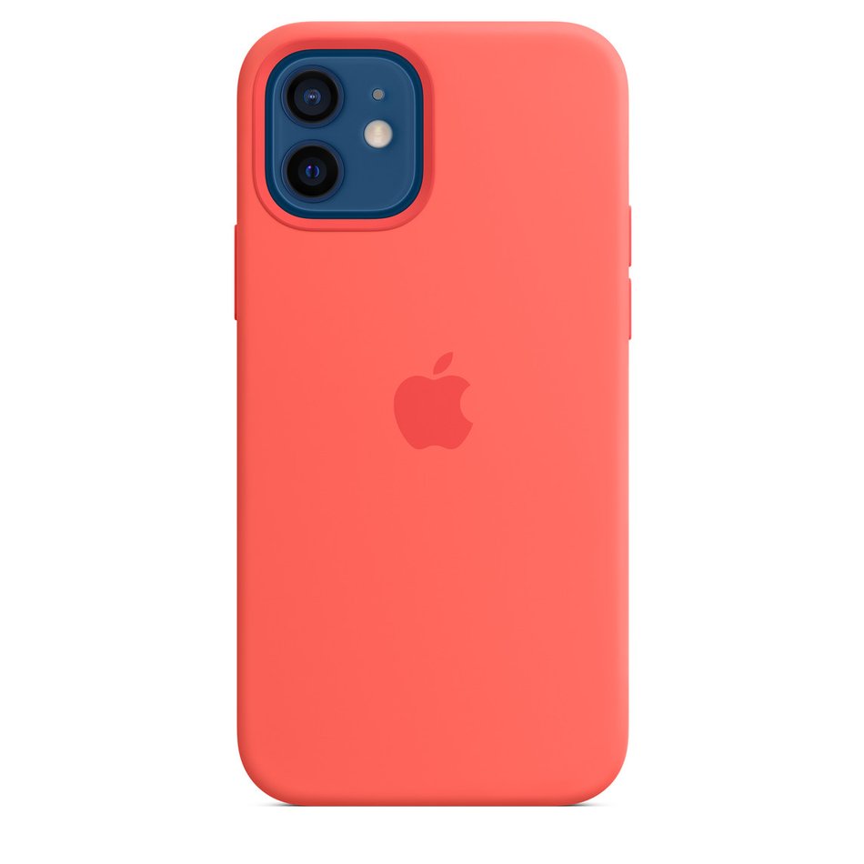 Чохол для iPhone 12 / 12 Pro OEM+ Silicone Case with Magsafe ( Pink Citrus )