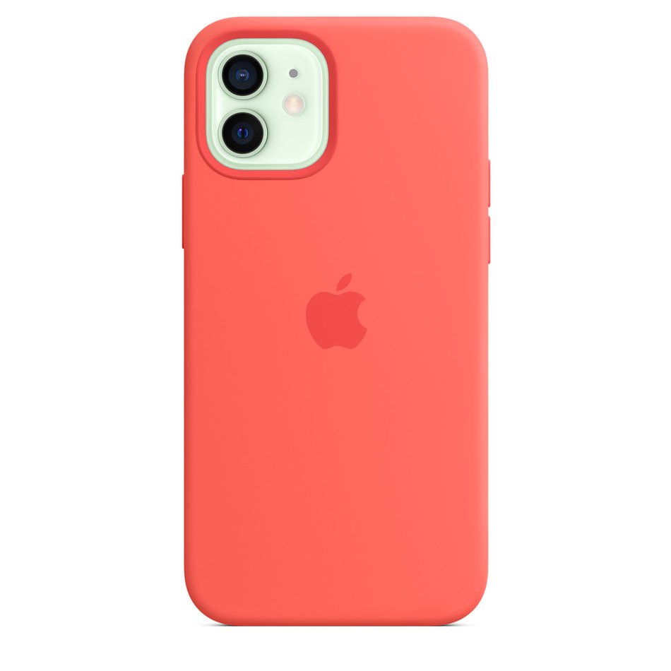 Чохол для iPhone 12 / 12 Pro OEM+ Silicone Case with Magsafe ( Pink Citrus )