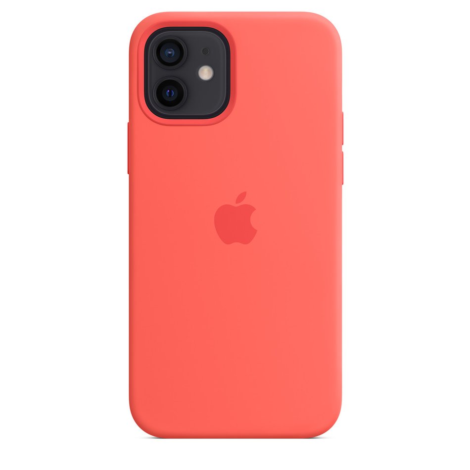Чехол для iPhone 12 / 12 Pro OEM+ Silicone Case with Magsafe ( Pink Citrus )