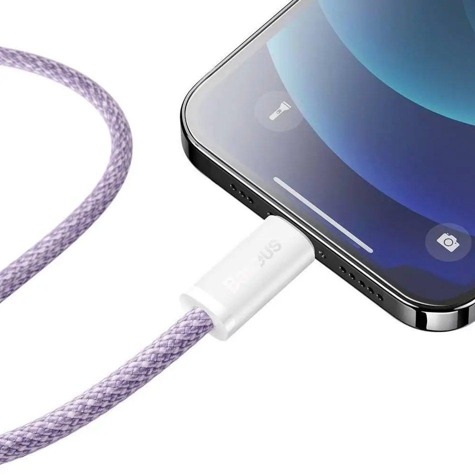 Кабель Baseus Dynamic Series Fast Charging Data Cable Type-C to iP 20W 1m (Purple) CALD000005