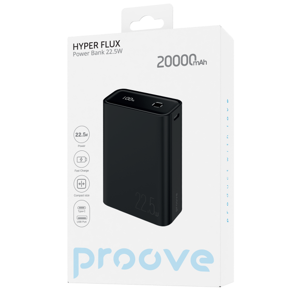 ПЗП Proove Hyper Flux 22.5W 20000mAh (Black) PBH220120001