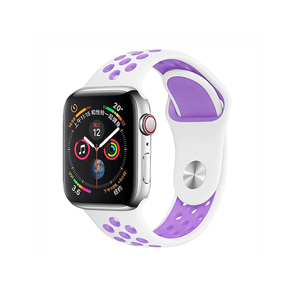 Ремешек для Apple Watch 42/44 mm OEM Nike+ Sport Band ( Violet/White )