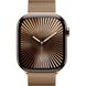 Apple Watch Series 10 GPS + Cellular 46mm Gold Titanium Case w. Gold Milanese Loop - M/L (MX003)