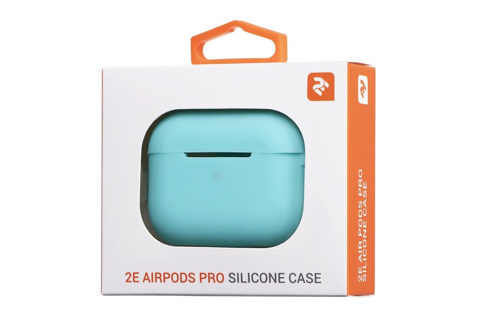 Чехол для AirPods Pro 2E Pure Color Silicone 2.5 mm ( Mint ) 2E-PODSPR-IBPCS-2.5-MT
