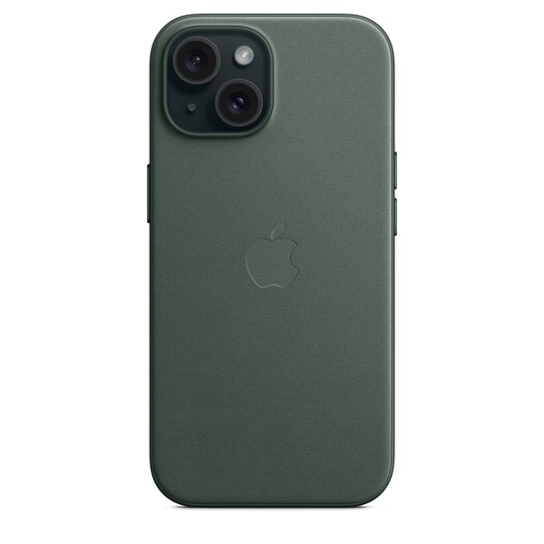 Чохол для iPhone 15 OEM+ FineWoven with MagSafe (Evergreen)
