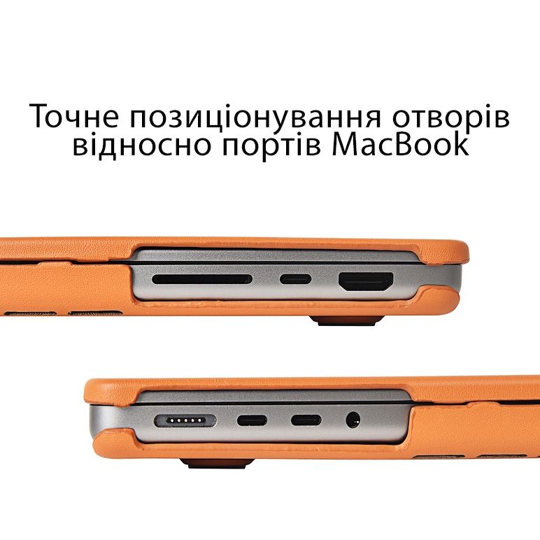 Накладка для MacBook Pro 16,2'' (A2485) WIWU Leather Shield (Black)