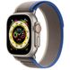 Apple Watch Ultra GPS + LTE 49mm Titanium Case with Blue/Gray Trail Loop M/L (MQFV3) UA