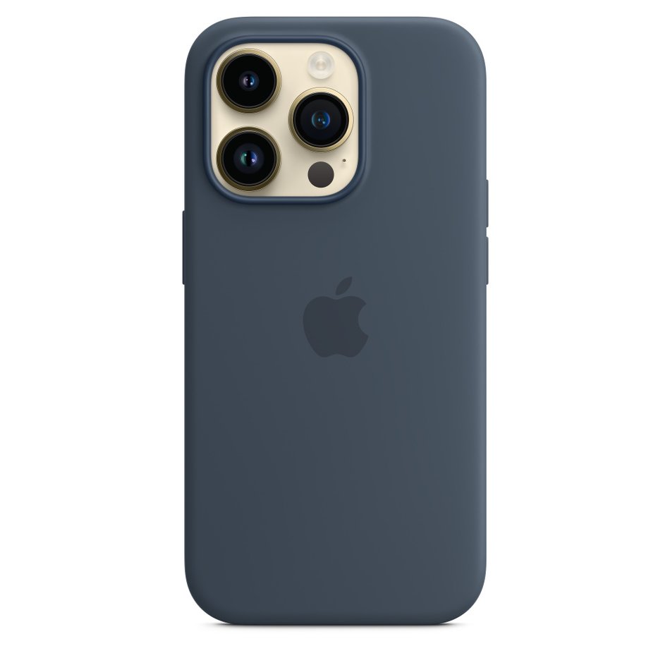 Чохол для iPhone 14 Pro Apple Silicone Case with MagSafe - Storm Blue (MPTF3) UA