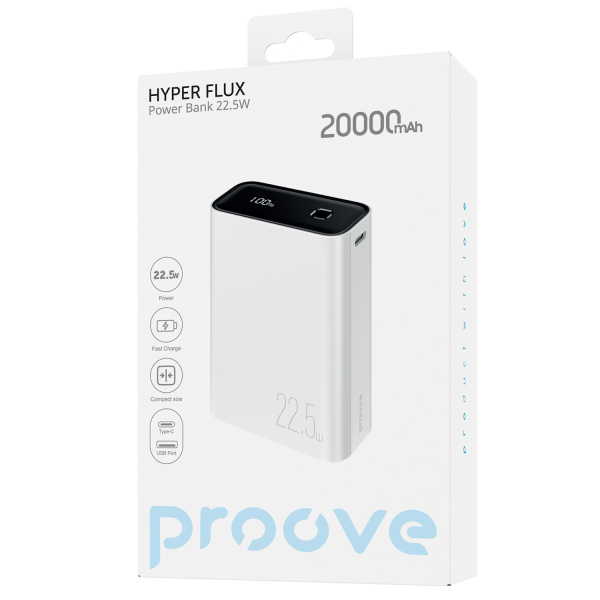ПЗП Proove Hyper Flux 22.5W 20000mAh (White) PBH220120002