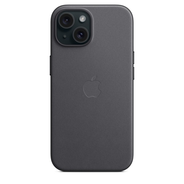 Чохол для iPhone 15 Apple FineWoven Case with MagSafe - Black (MT393)