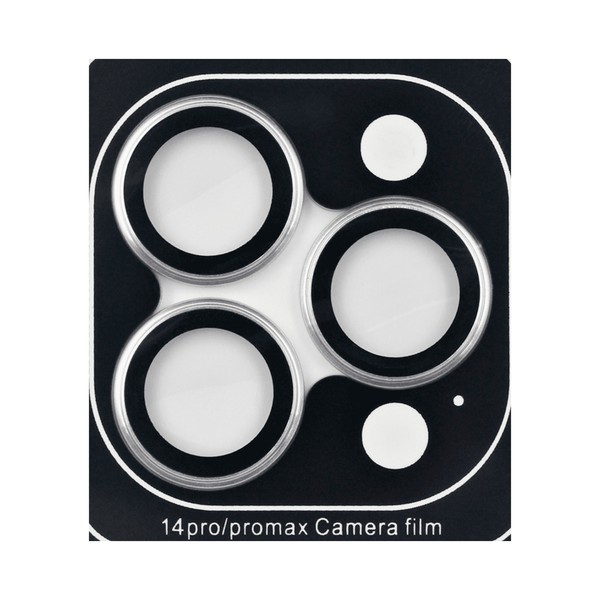 Защитное стекло для камеры iPhone 14 Pro/14 Pro Max Monblan Metal Ring Series (Silver)