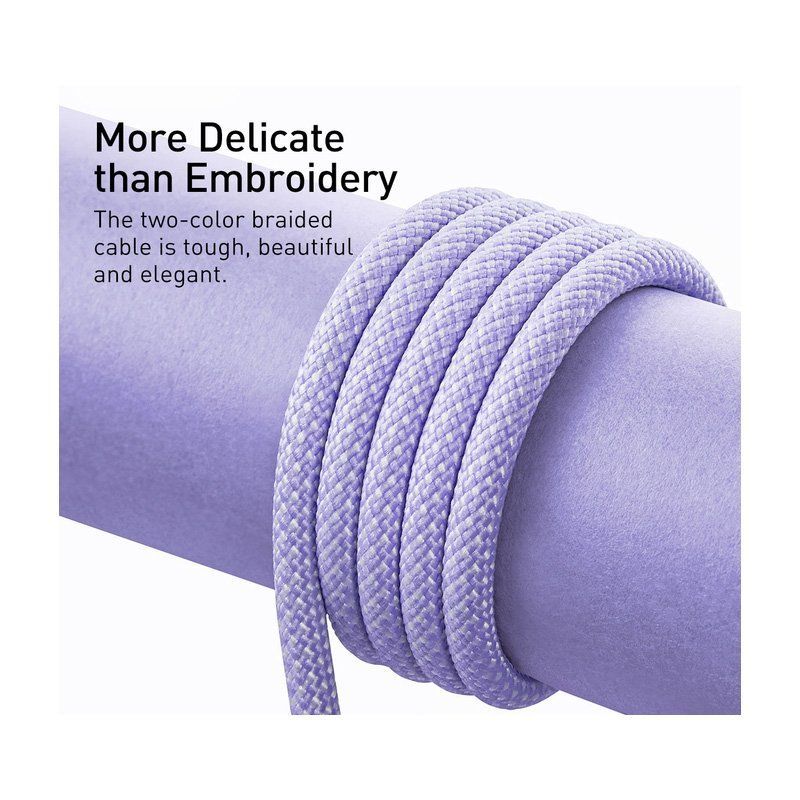 Кабель Baseus Dynamic Series Fast Charging 2.4A USB to Lightning 1m (Purple) CALD000405
