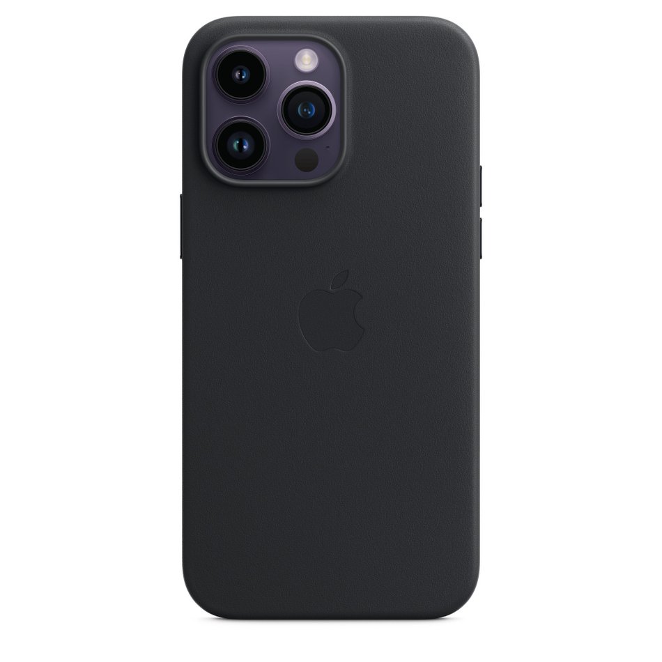 Чохол для iPhone 14 Pro Max OEM+ Leather Case wih MagSafe (Midnight)