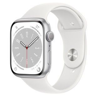 Б/У Apple Watch Series 8 GPS 45mm Silver Aluminum Case with White Sport Band