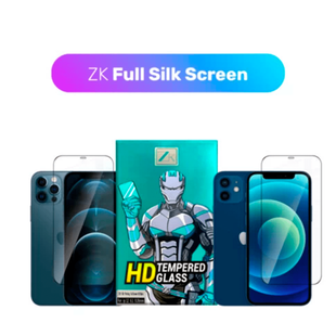 Захисне скло для iPhone 12 mini ZK 2.5D Full Screen Dust-Proof 0.26mm + задня плівка ( Black )