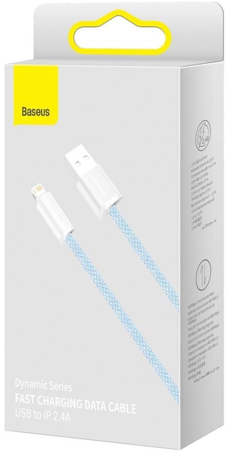 Кабель Baseus Dynamic Series Fast Charging 2.4A USB to Lightning 1m (Blue) CALD000403