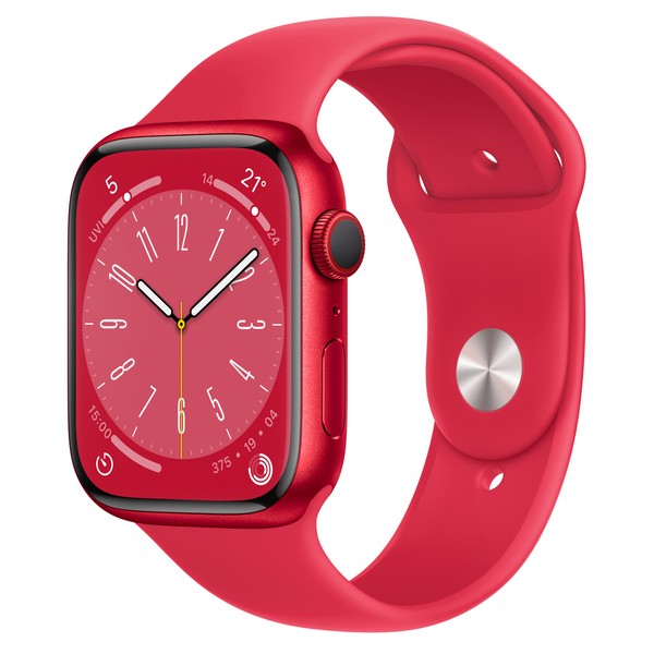 Apple Watch Series 8 45mm Red Aluminum Case with Red Sp. Band (MNP43) UA