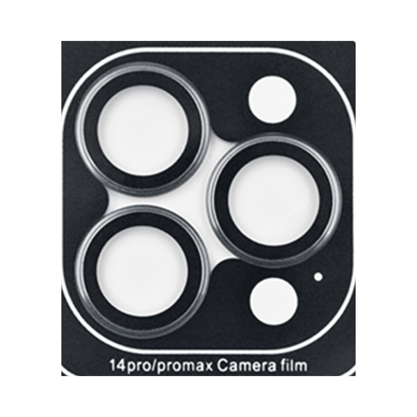 Захисне скло для камери iPhone 14 Pro/14 Pro Max Monblan Metal Ring Series (Space Black)