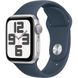 Б/У Apple Watch SE 2 пок. 40mm Silver Aluminum Case with Storm Blue Sport Band (MRE13, MRE23)