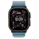 Apple Watch Ultra 3 GPS + Cellular 49mm Black Tit. Case w. Light Blue Alpine Loop - Small (MG9K4)