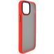 Чехол для iPhone 13 mini Metal Buttons ( Red )