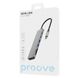 Хаб Proove Iron Link 7 in 1 (2xType-C + 2xUSB3.0 + HDMI + SD/TF) Silver (HBIL00222004)