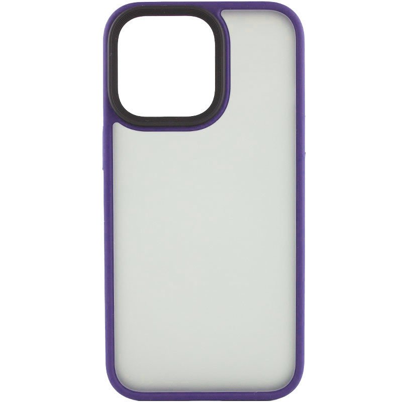 Чохол для iPhone 15 Pro Max Metal Buttons (Dark Violet)