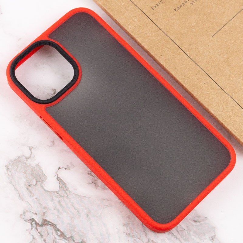 Чехол для iPhone 13 mini Metal Buttons ( Red )