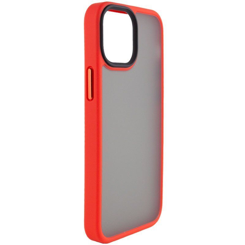 Чехол для iPhone 13 mini Metal Buttons ( Red )
