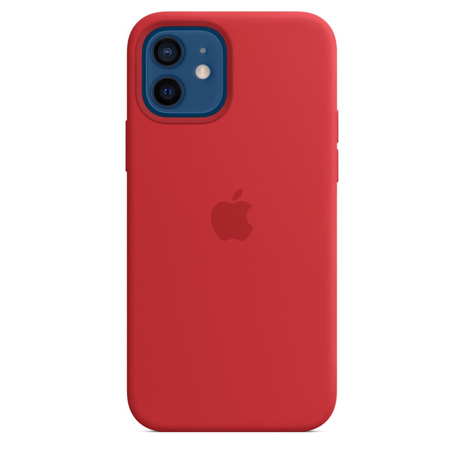 Чехол для iPhone 12 Pro OEM+ Silicone Case with Magsafe ( Red )