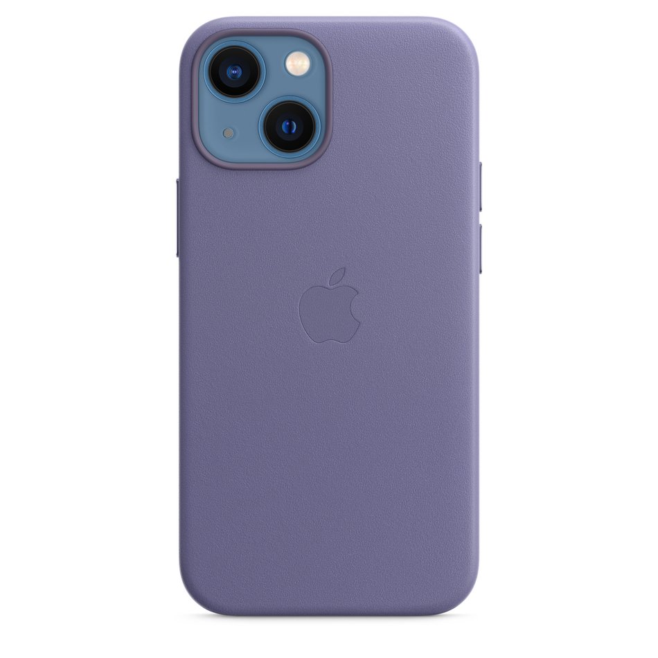 Чохол для iPhone 13 mini Apple Leather Case with Magsafe (Wisteria) MM0H3 UA