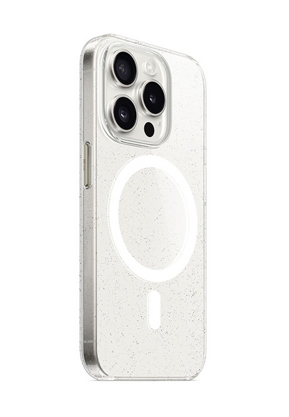 Чохол для iPhone 15 Blueo Crystal Drop PRO Resistance Phone Case with MagSafe Glitter Transparent (B41-I15GTR)