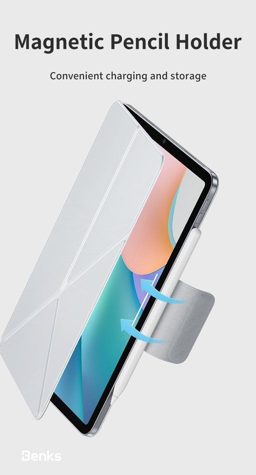 Чохол для iPad Pro 11" (2024) Benks Urban Magnetic Case (White) (6948005902476)