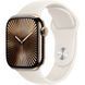 Apple Watch Series 10 GPS + Cellular 42mm Gold Titanium Case w. Starlight Sport Band - M/L (MX073)