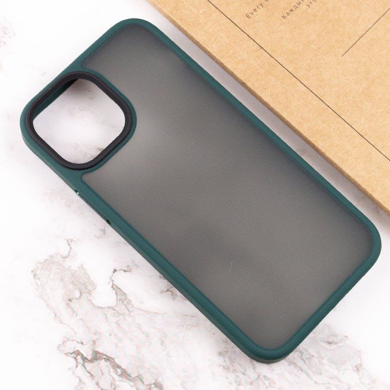 Чохол для iPhone 13 mini Metal Buttons ( Green )