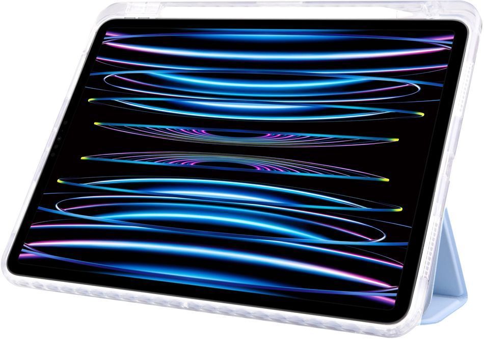 Чохол для iPad Pro 11" (2024) Comma Joy PU Case with Pen Holder Series (Light Blue)