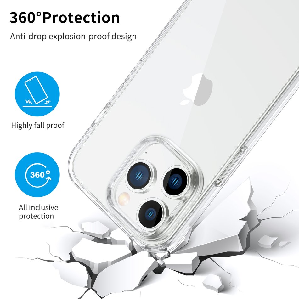 Чехол для iPhone 14 Mutural Qintou series TPU Case (Transparent)